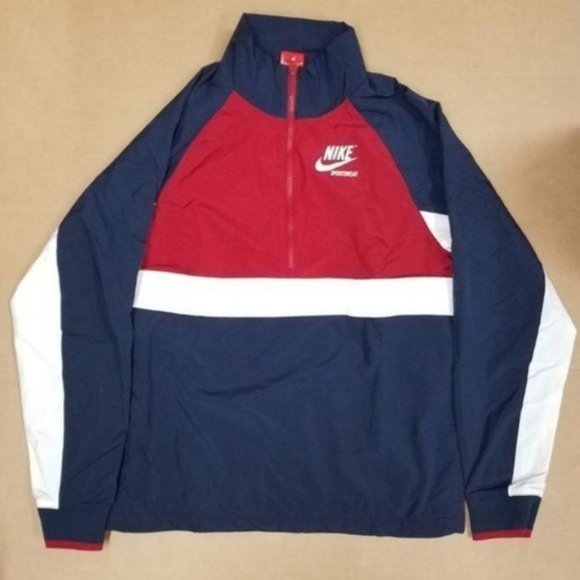 nike archive half zip